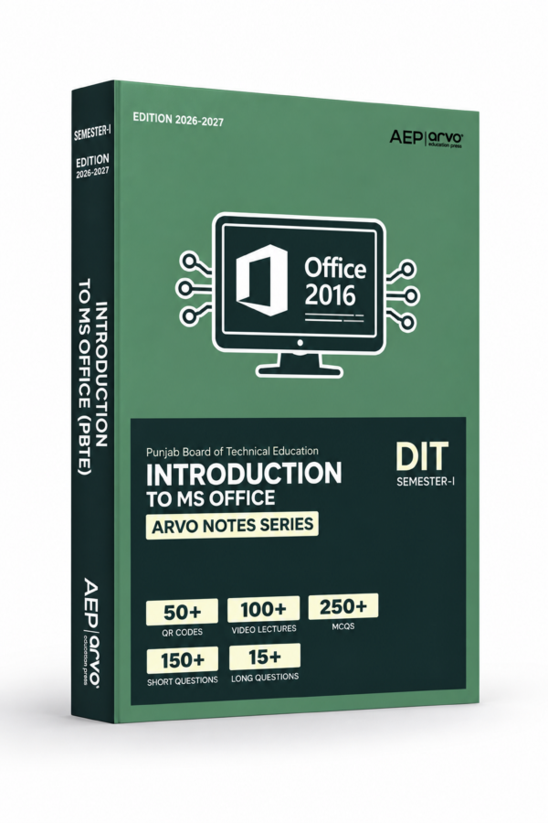 Introduction to Ms Office – DIT (Semester-1) – New Edition (2026-2027)